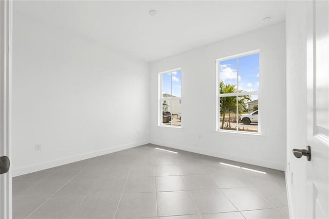 view of tiled empty room