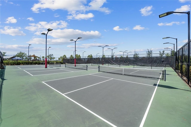 view of tennis court