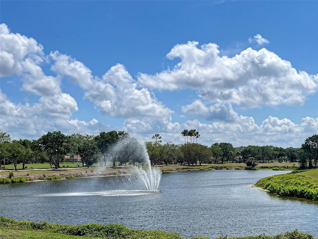 view of water feature