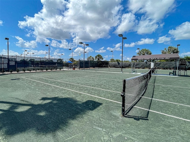 view of tennis court