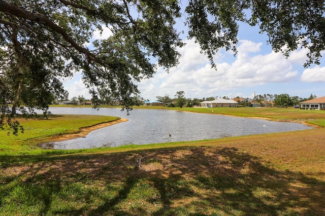 view of property view of water