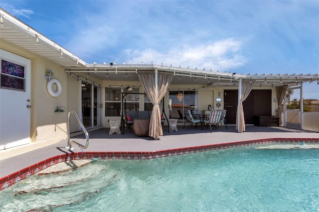 view of pool with a patio