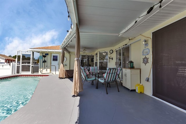 view of pool with a patio area