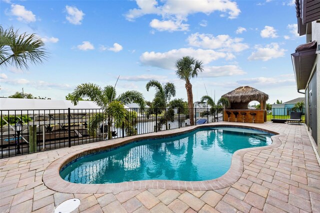 view of pool with a patio area