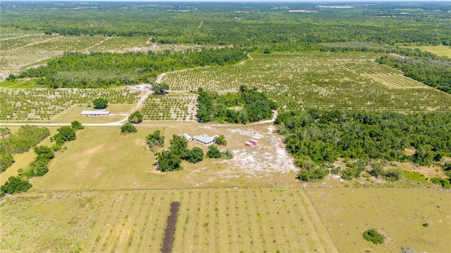 bird's eye view featuring a rural view