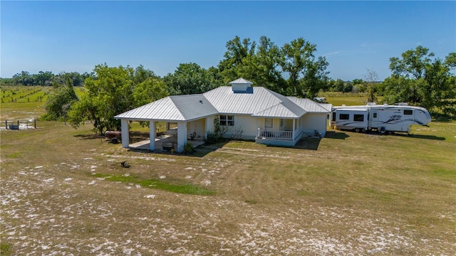 drone / aerial view featuring a rural view