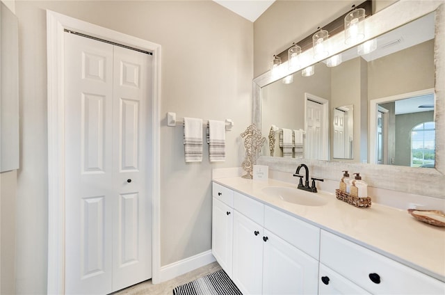 bathroom featuring vanity