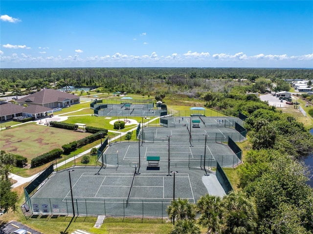 birds eye view of property