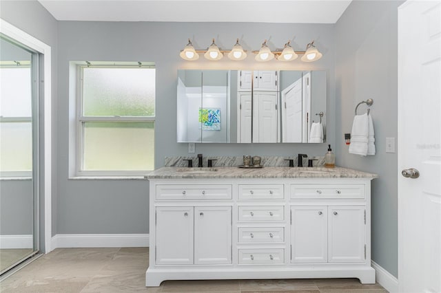 bathroom featuring vanity