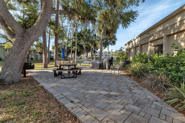 view of home's community with a patio