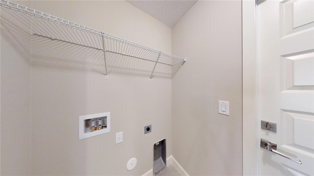 washroom featuring gas dryer hookup, hookup for a washing machine, and electric dryer hookup