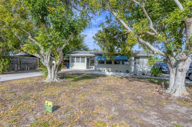 view of ranch-style home