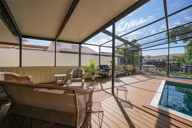 sunroom featuring a healthy amount of sunlight