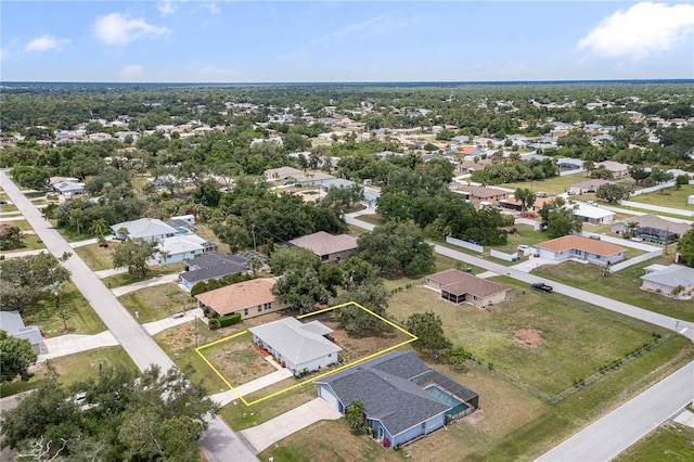 view of aerial view