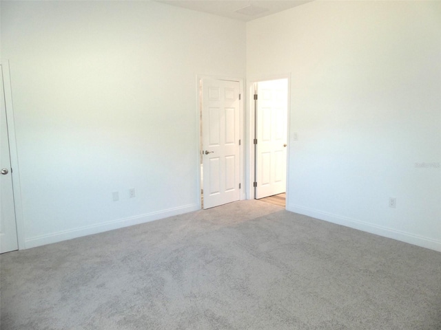 view of carpeted empty room