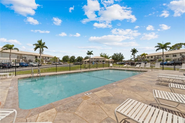 view of pool with a patio