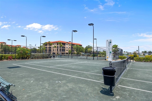 view of tennis court