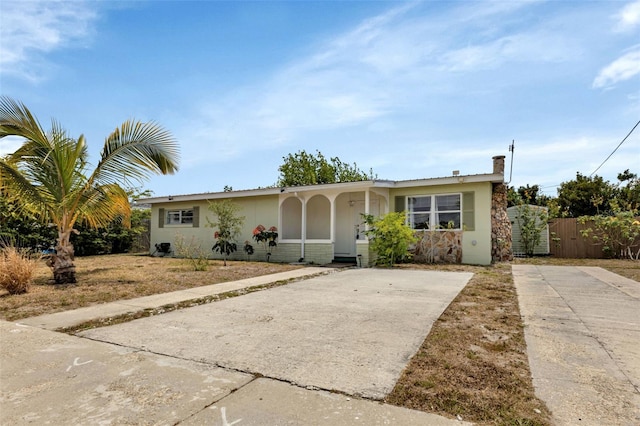 view of ranch-style home