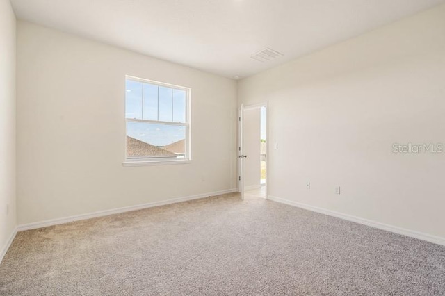 view of carpeted empty room