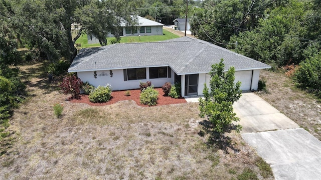 ranch-style house with a garage