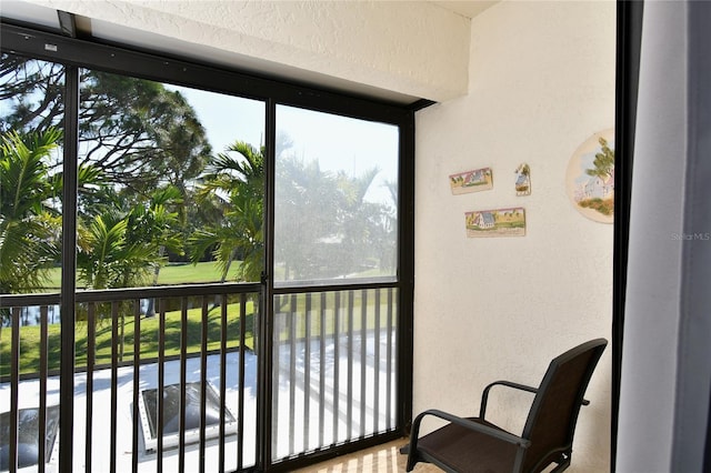 view of sunroom / solarium