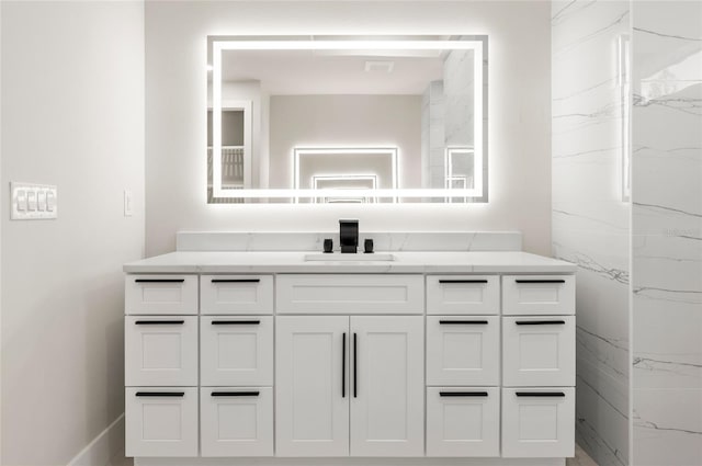 bathroom with vanity