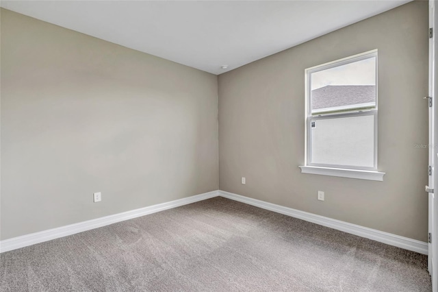 view of carpeted empty room