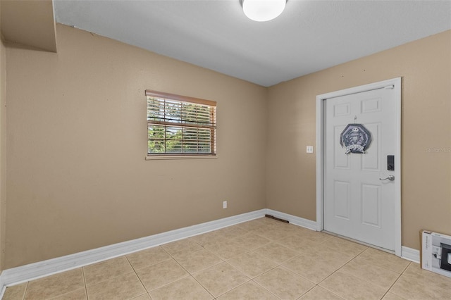 view of tiled foyer