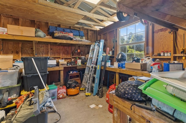 view of storage room