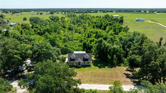 drone / aerial view featuring a rural view