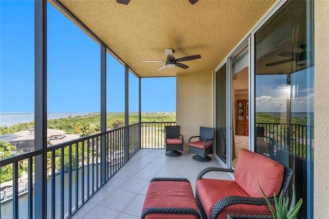3333 Sunset Key Cir Unit 506, Punta Gorda, FL 33955 - balcony featuring a ceiling fan
