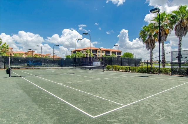 view of tennis court