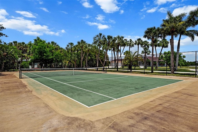 view of tennis court