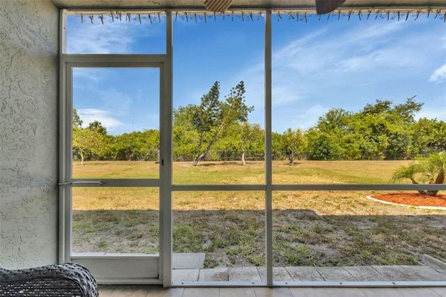 unfurnished sunroom with a healthy amount of sunlight