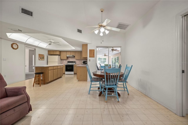 view of dining space