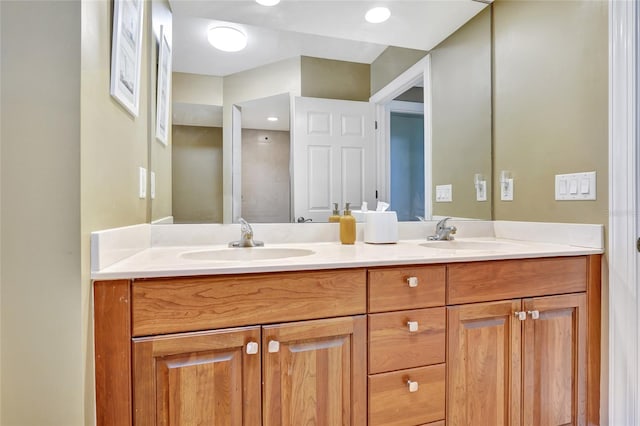 bathroom featuring vanity