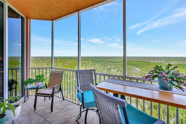 view of sunroom / solarium