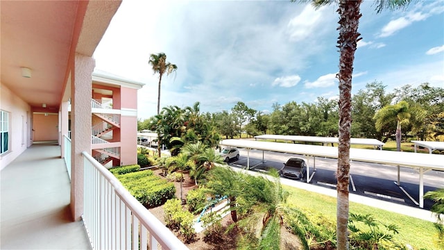 view of balcony