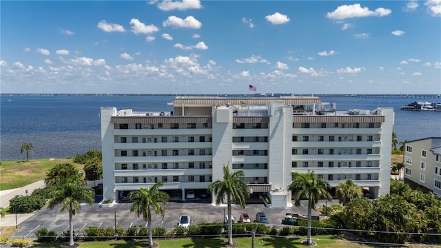 view of property featuring a water view