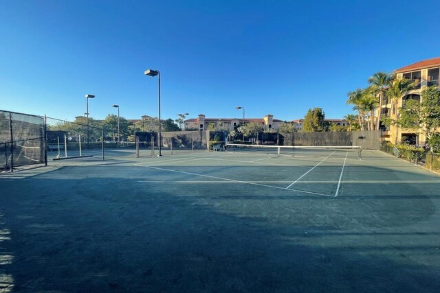 view of tennis court