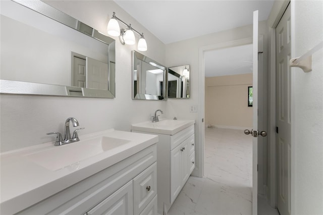 bathroom with vanity