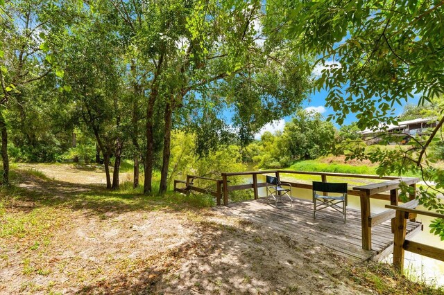 view of community featuring a deck