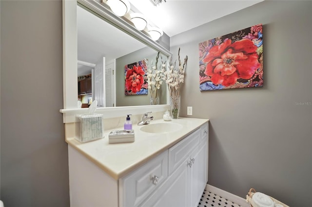 bathroom with vanity