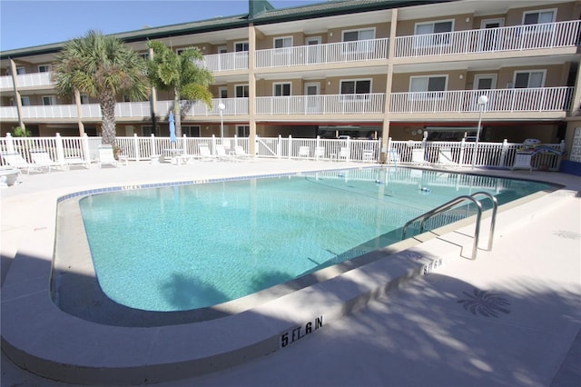 view of pool with a patio area