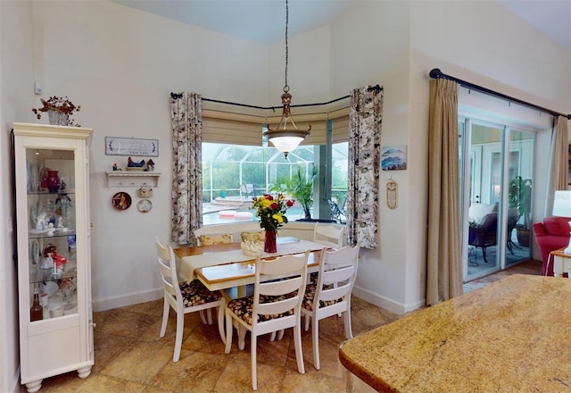 view of dining room