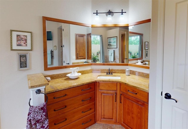 bathroom with vanity