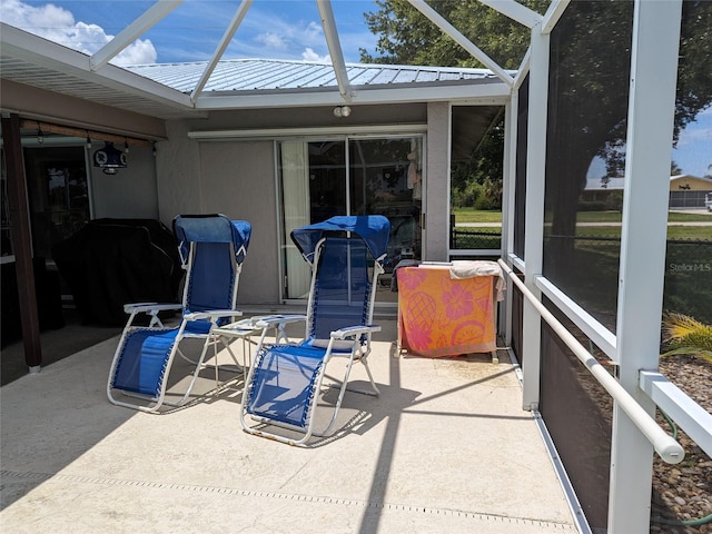 view of sunroom / solarium