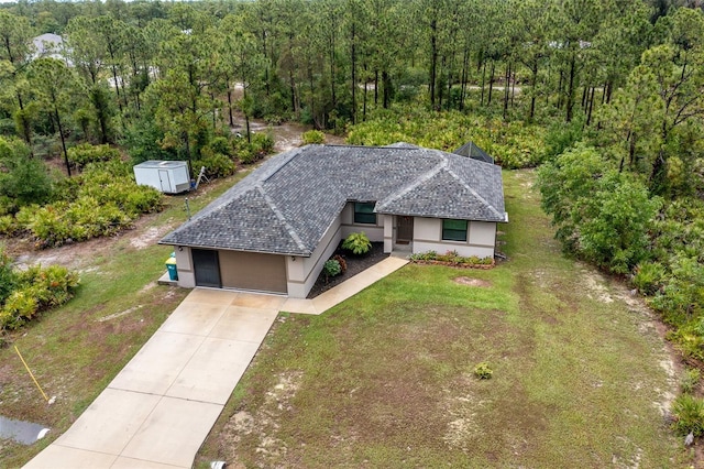 birds eye view of property