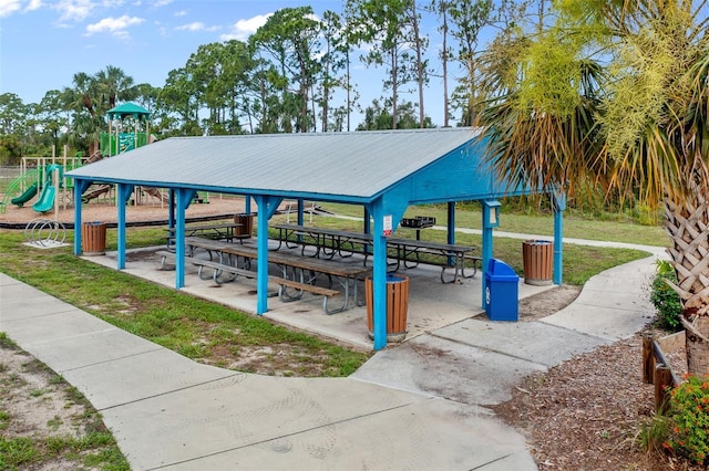 view of home's community with a playground