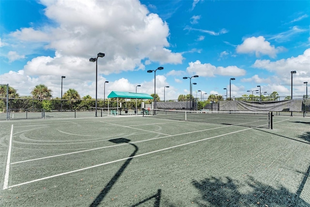 view of tennis court